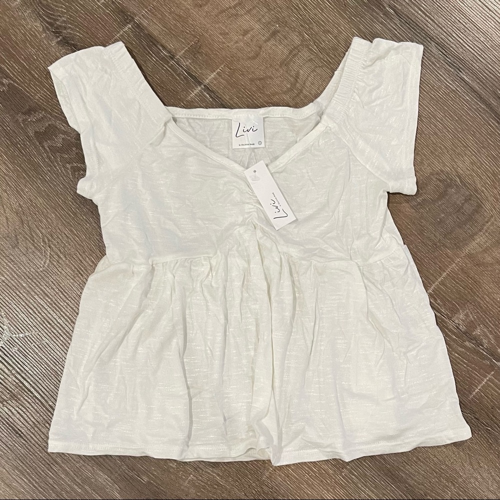NWT white blouse top